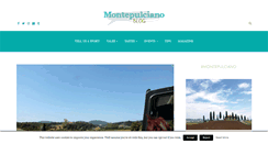 Desktop Screenshot of montepulcianoblog.com